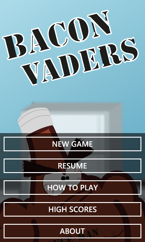 Bacon Vaders screenshot 1